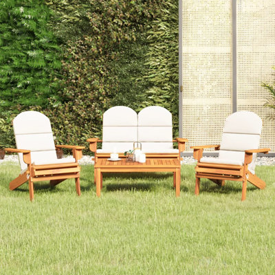 Ensemble de chaises Adirondack pliables pour l'extérieur Grinnell
