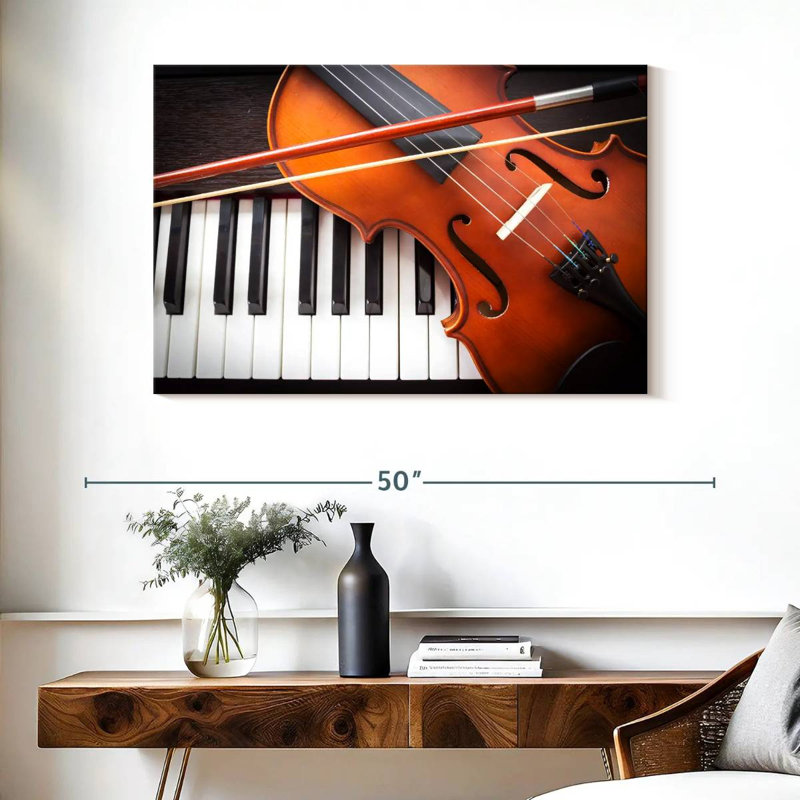 Abarca, violon et instruments de piano, H 26 po x l 39 po