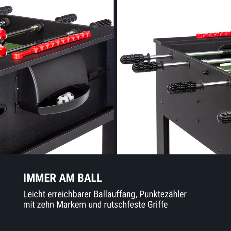 60 L 2 Game Rotating Multi Game Table, Black