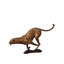Sculpture de jardin guépard bronze