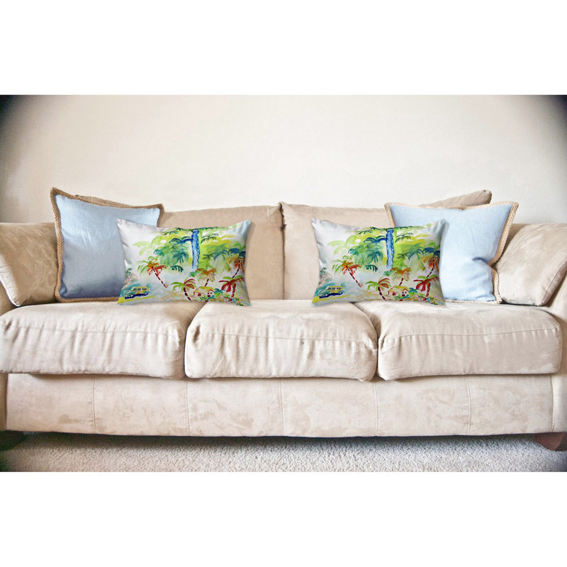  Coussin lombaire intérieur / extérieur Colorful Palms