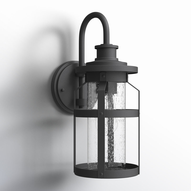 Pettiford Wall Light, Black, 18.13" H x 7.5" W x 10" D