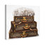 Caniche de couchage blanc, reproduction d’art sur toile-848471862-848523640