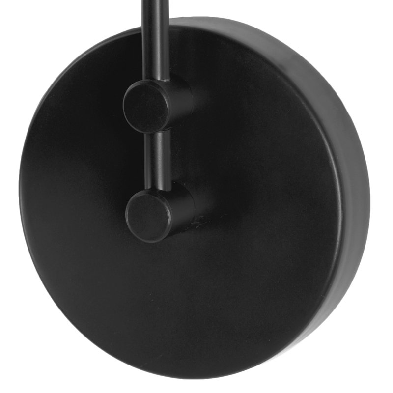 Bras pivotant noir à 1 lumière enfichable