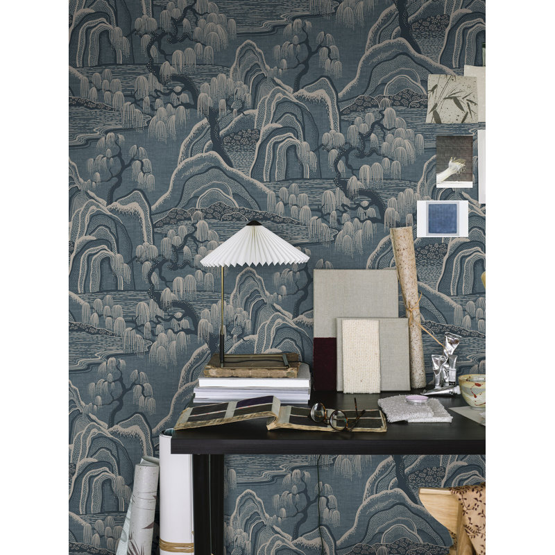 Boråstapeter Indigo Garden Wallpaper, Blue