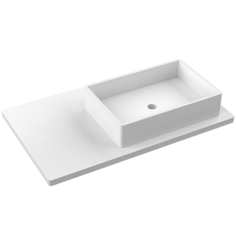 Gilded Single Left/Right Bath Floating Vanity, Gray Weathered, 36"