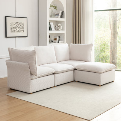 Canapé modulaire avec repose-pieds Hepworth Dejohn