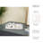 Lisle 12" Roald Black & White Marble Trinket Tray