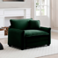 Comfortable Single Deep Seat Sofa With One Pillow, Suitable For Living Room And Bedroom, Club Multiple Occasions