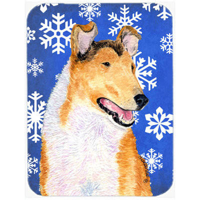 Planche à découper en verre à collie de vacances Ashlynn