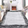 Machine Washable Rugs Bordered Modern Non-Slip Low Pile Rubber Backing Indoor Area Rug for Living Room Bedroom Kitchen Dining Room