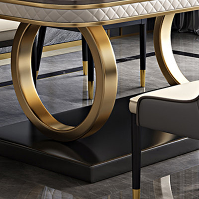 Italian style luxury rectangular dining table sets