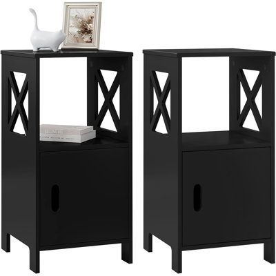 Evelin 30cm W Manufactured Wood Bedside Table