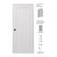 Porte intérieure standard préfinie en bois massif manufacturé 1 panneau Shaker-94384079-94384051-94591425