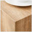 Table basse moderne en bois aggloméré avec un design élégant, une texture lisse et une grande surface pour les intérieurs contemporains