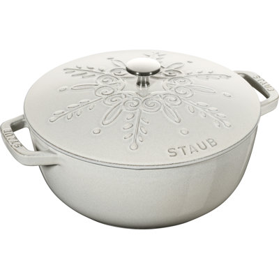 Four français rond en fonte La Lotte de 3,6 L, truffe blanche