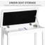 Duo banc de piano en blanc, avec similicuir confortable et fabrication en bois massif pour une utilisation robuste