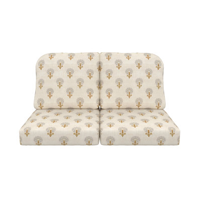 Amala Sunbrella® Indoor/Outdoor Loveseat Cushion