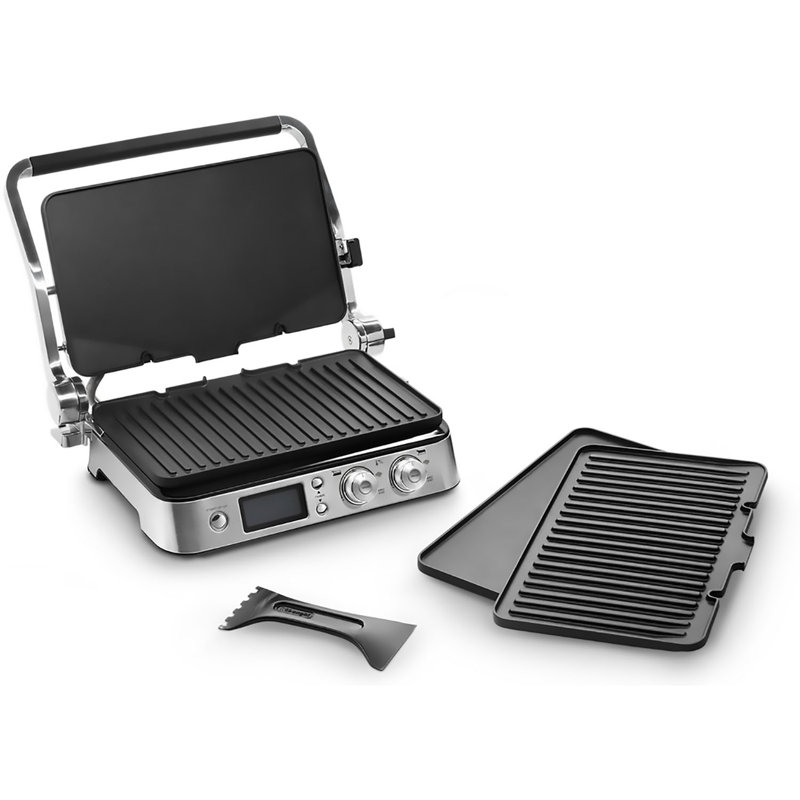 De'Longhi Livenza All Day Combination Contact Grill and Open Barbecue, Stainless Steel