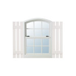 Two Batten, Three Board Open Vinyl Shutters Pair