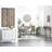 Metal 5 Wavy Panels Abstract Multi Colored Wall Decor with Embossed Details