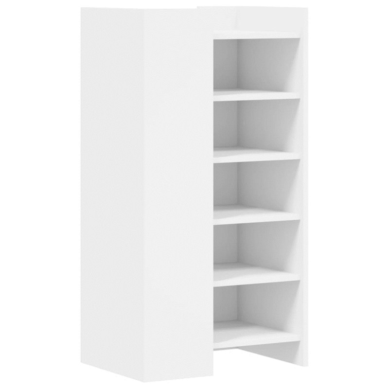 Gonen 12 Pair Shoe Storage Bench, White