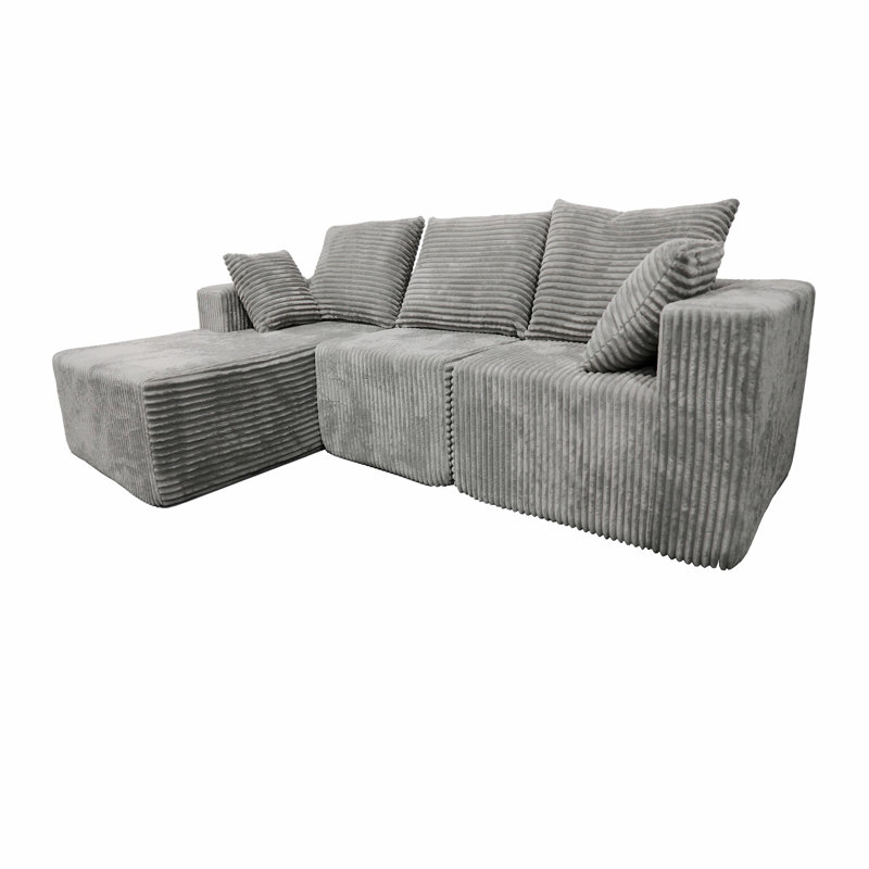 Canapé d'angle, canapé modulaire pour la maison, Gris