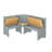 Solid Wood Corner Dining Set With Hidden Storage-108926620