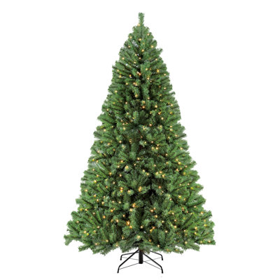 Lighted Artificial Fir Christmas Tree