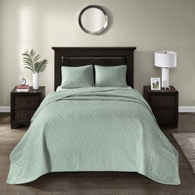 Courtepointe réversible mauve double / grand - Rembourrage en coton prélavé pour une nuit douillette Magnifique literie matelassée Chambre paisible de luxe