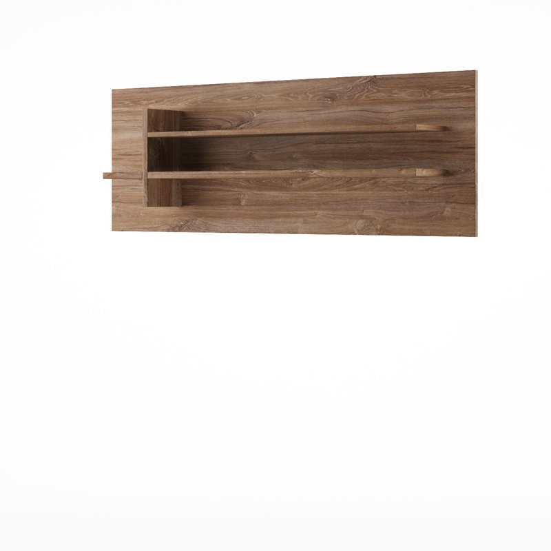 Saskia 2 Piece Floating Shelf with Adjustable Shelves