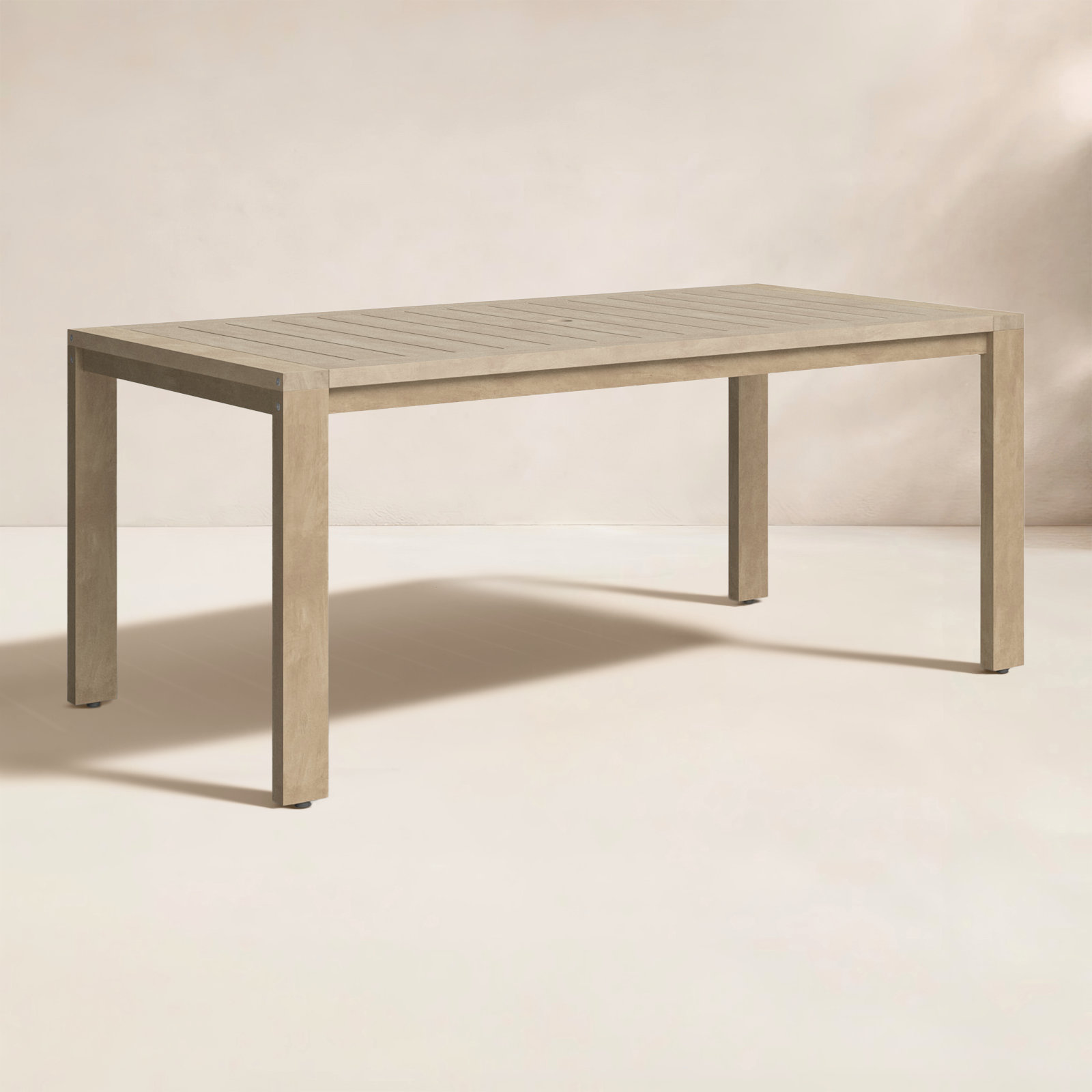 Joly Outdoor Dining Table, 30" H x 71" W x 35" D, Teak