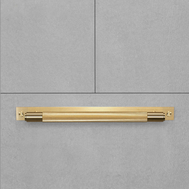 Pull Bar / Plate / Cross, 12 4/5", Brass