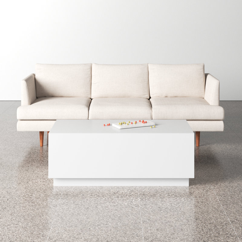 Carson Storage Coffee Table, White