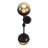 Bola Deux Steel Armed Sconce
