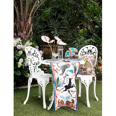 Ardmore 'Sable' Rose Cotton Table Runner