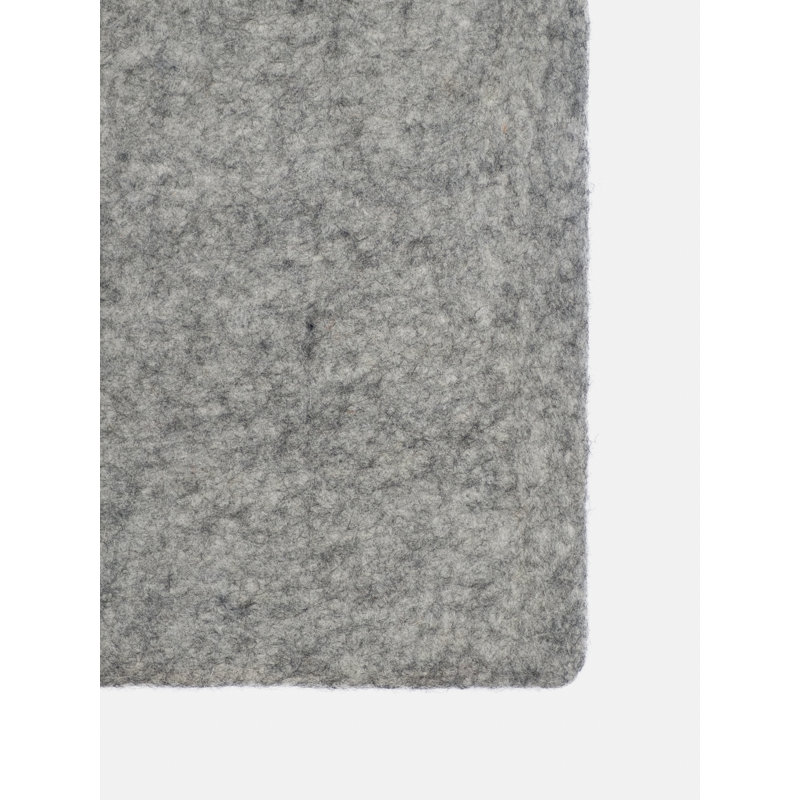 Solid Colour Wool Hand Woven Area Rug, Rectangular 90 x 130cm