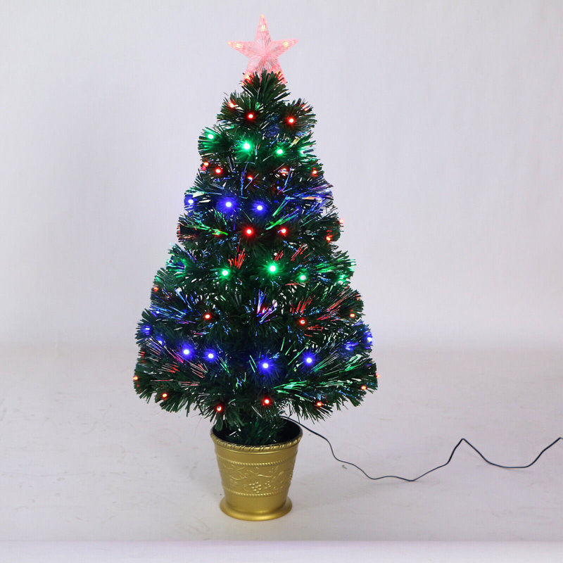 90cm H Lighted Artificial Spruce Christmas Tree