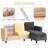 76.4'' Upholstered Sofa Chaise-1235360811