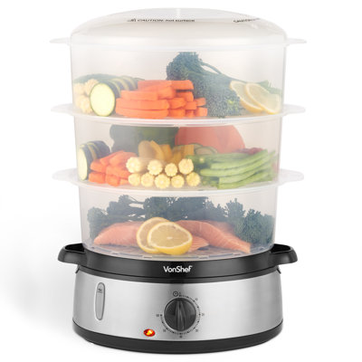 VonShef 8.52 L Stainless Steel Steamer Basket with 81.28 cm Diameter