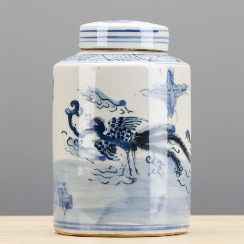 Blue and White Qilin Jar with Lid