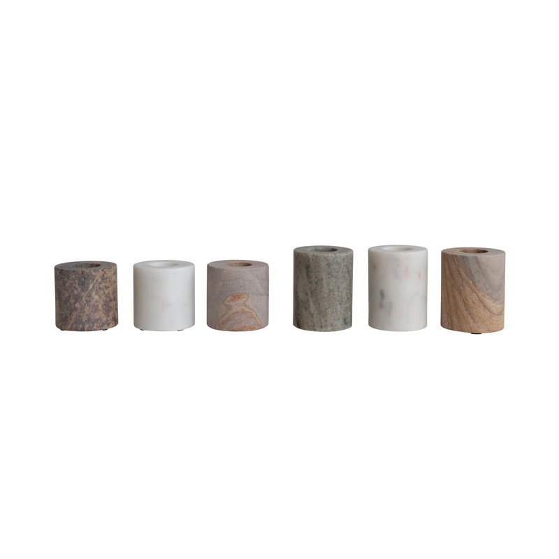 Bougeoirs décoratifs en marbre