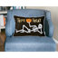 Coussin décoratif en velours squelette Trick Or orate - Décoration lombaire d'Halloween