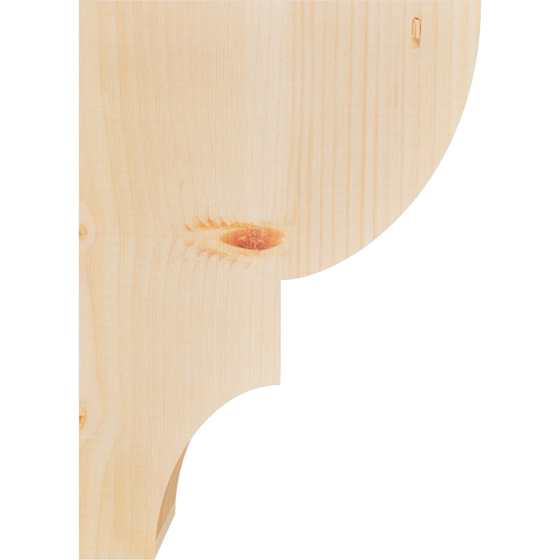 Corbeau Ridgewood, H 16 po x l 3,5 po x P 12 po, Sapin de Douglas, Lisse