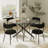 5-Piece Round Glass Dining Table Set-1337492008-1337492011