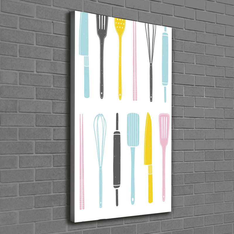 Arsalaan Kitchen Tools - Wrapped Canvas Print