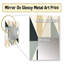 Kentarkius Neutral Space - miroir mural décoratif damassé, miroir damassé, impression sur métal-72752683