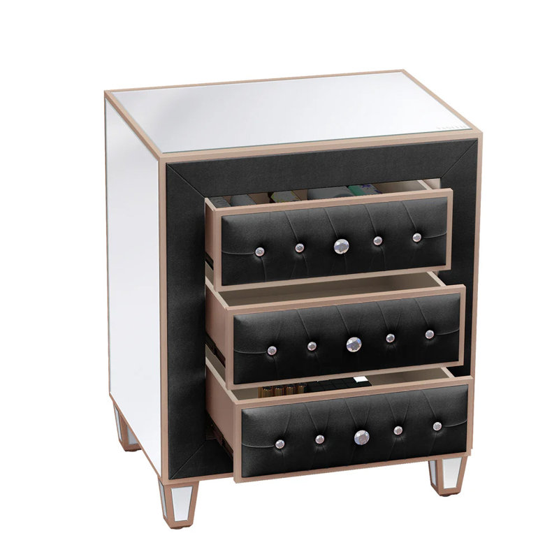 Table de chevet Wycombe, Noir
