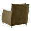 Fauteuil club en velours Jade Olive