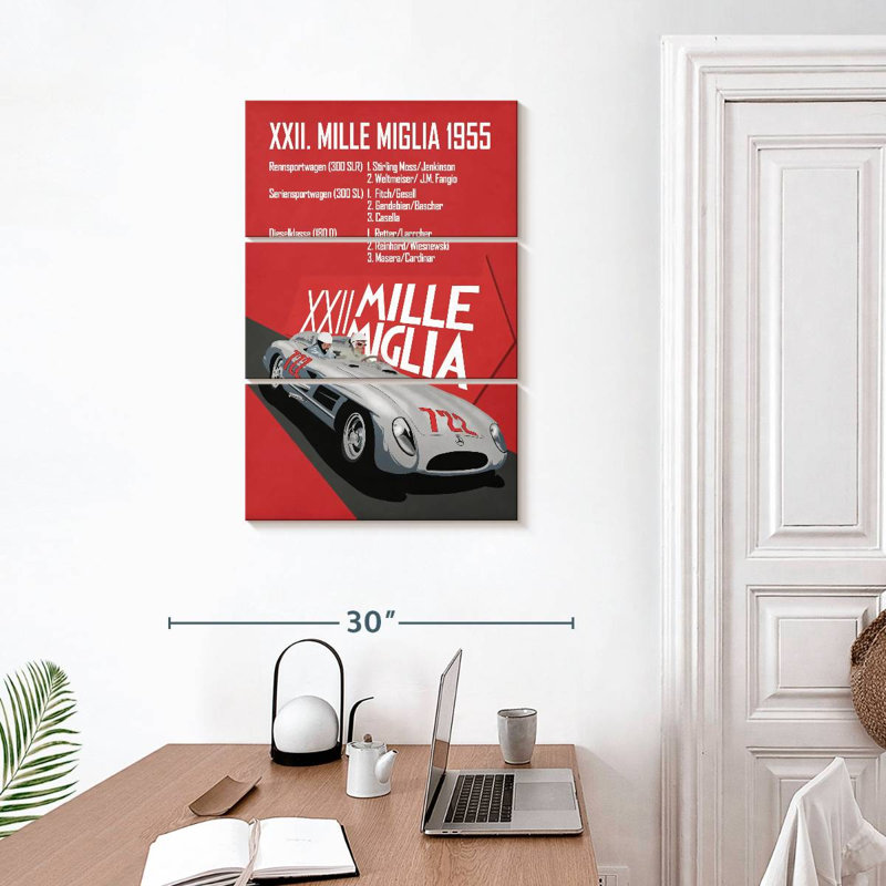 Mehar Mille Miglia XXII, H 32 po x l 20 po